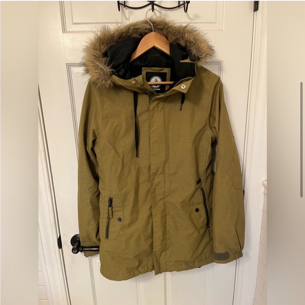 Volcom Mission Insulated Jacket Size Medium Faux … - image 5
